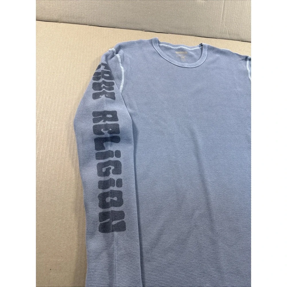 true religion‎ thermal Size XL, Gray, Logo Down Sleeve